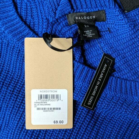 Halogen (Nordstrom) Cross Back Sweater - Size 2X - NWT - Picture 4 of 7